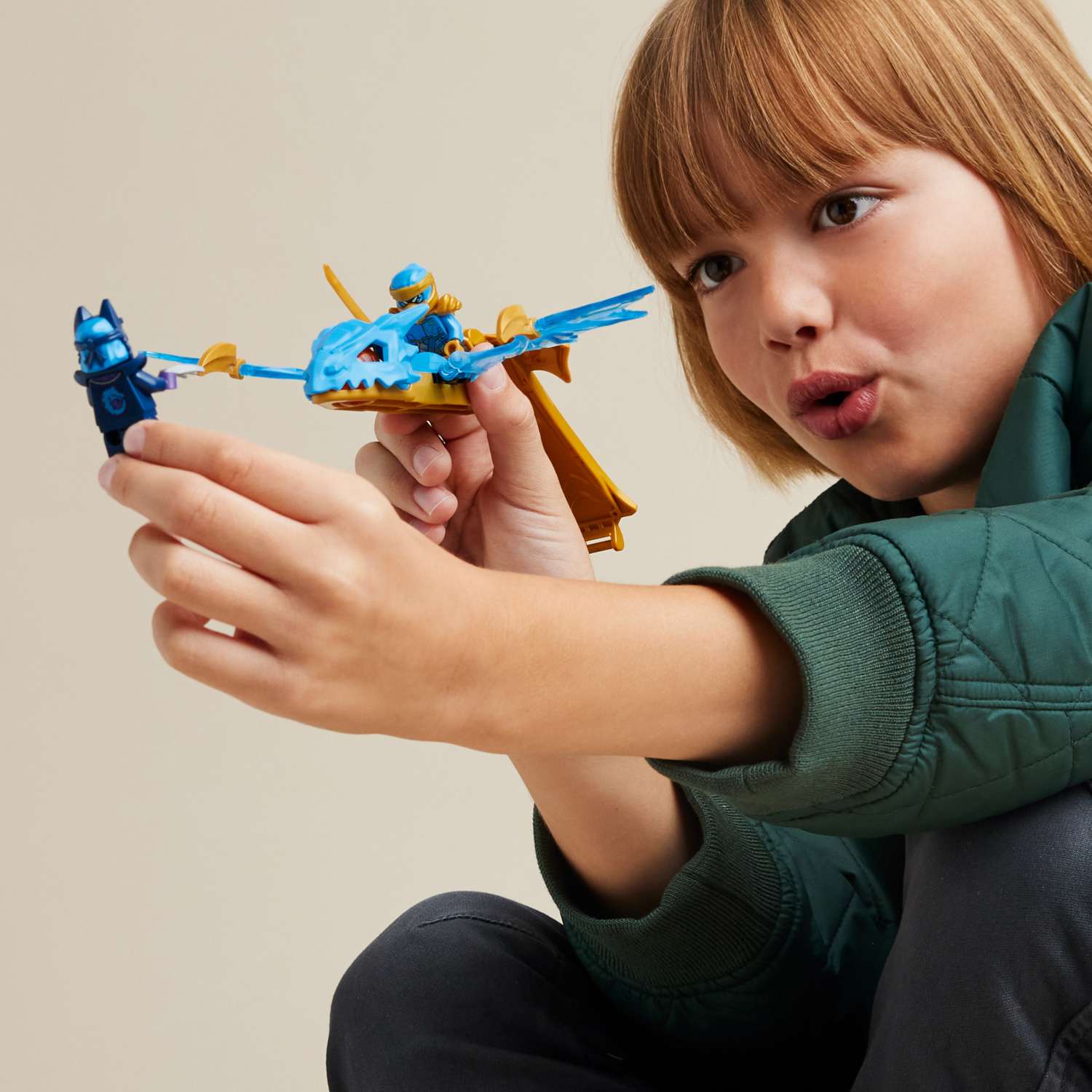 Конструктор LEGO NINJAGO Удар восходящего дракона Ная 26 дет. - фото 9