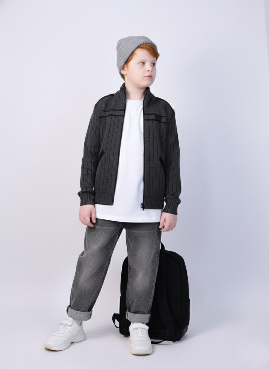 Кардиган AS TEKS VIT-001/ графит - фото 2