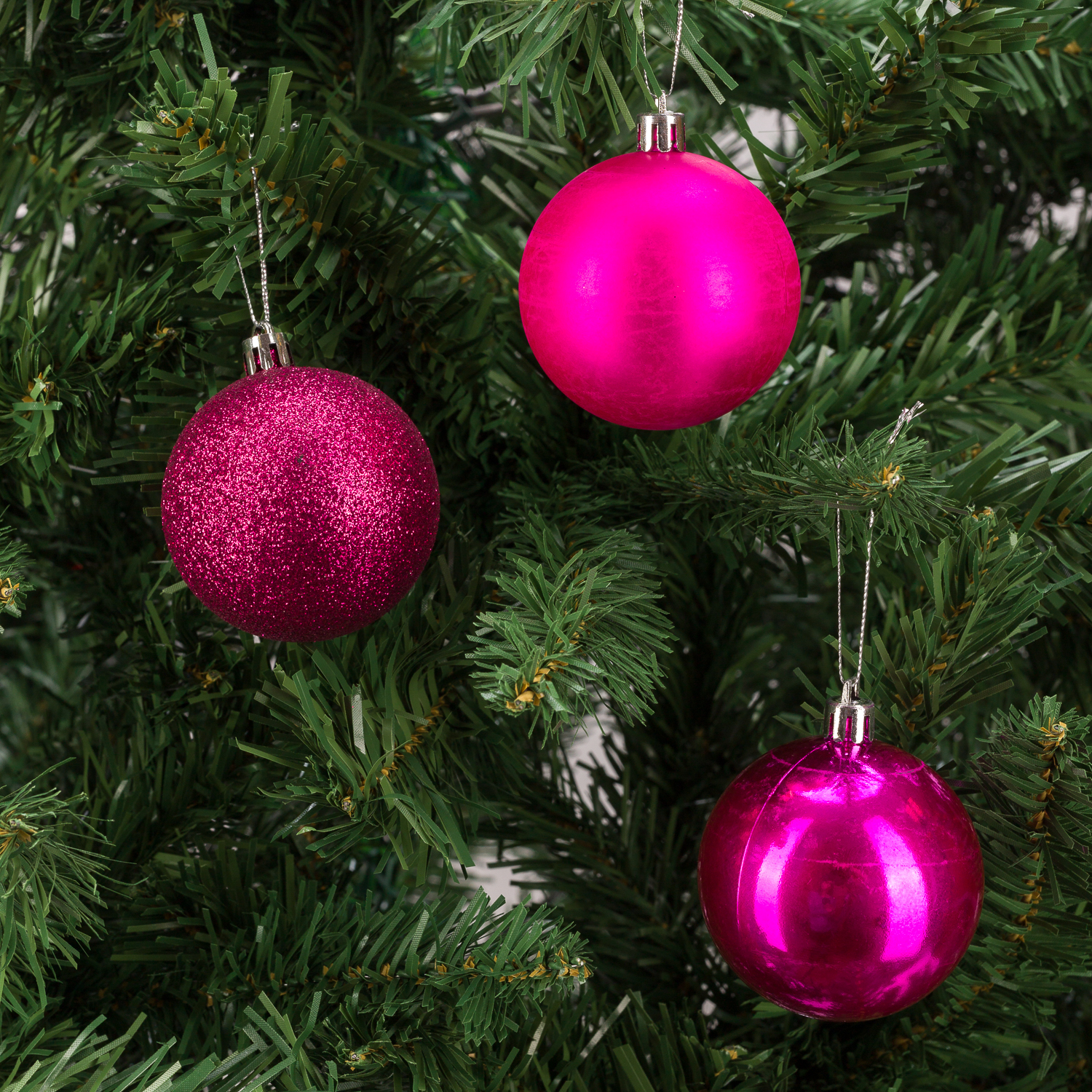 Шары SXMas 24 шт фуксия JCB - фото 3