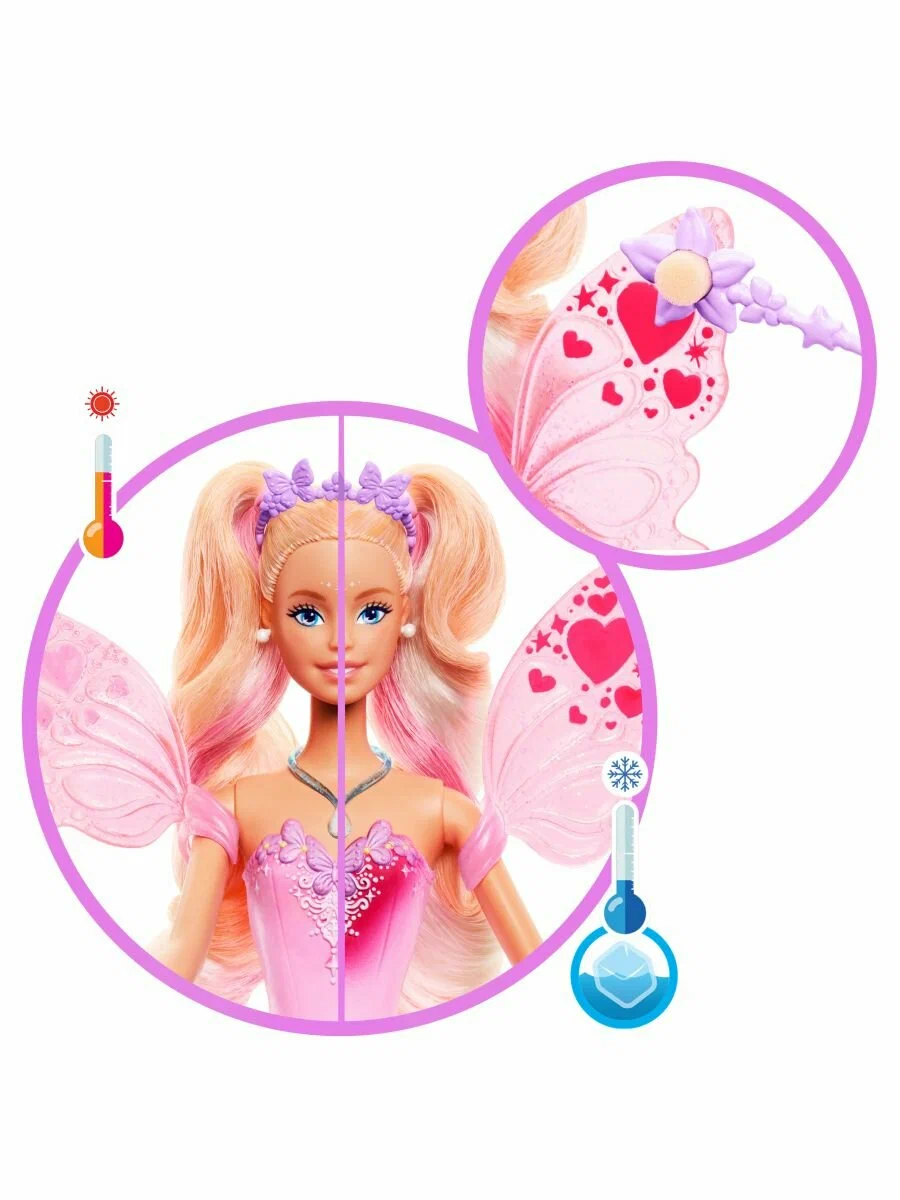 Кукла модельная Barbie с эффектами изменения цвета высота 29 см JCP76 - фото 4