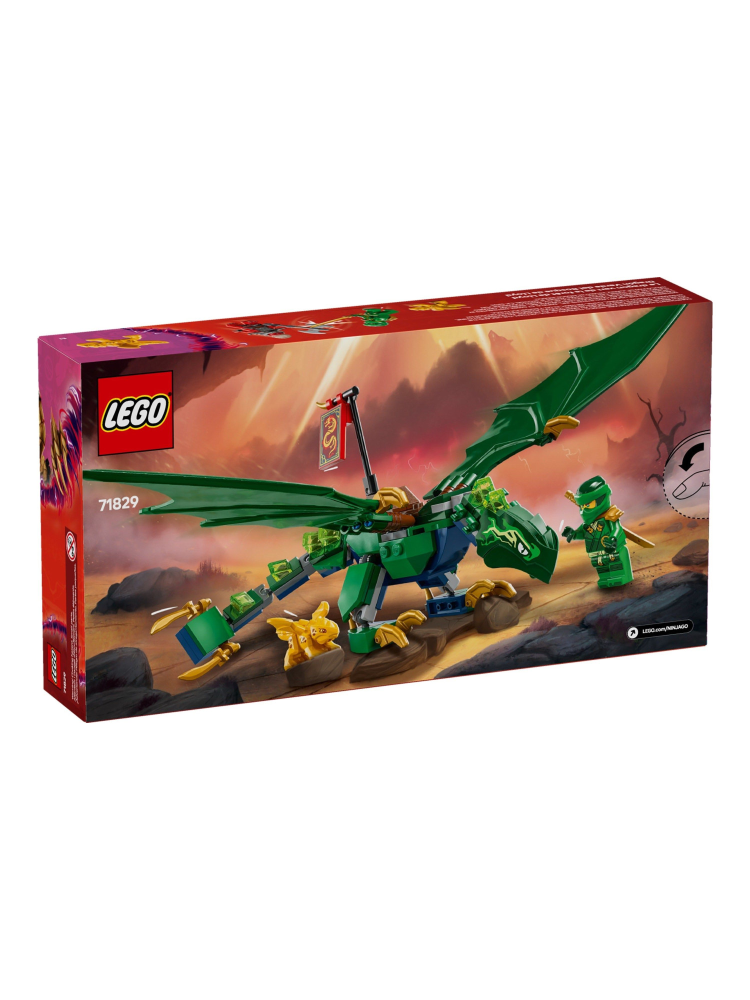 Конструктор LEGO NINJAGO Зелёный дракон Ллойда 128 дет. - фото 4