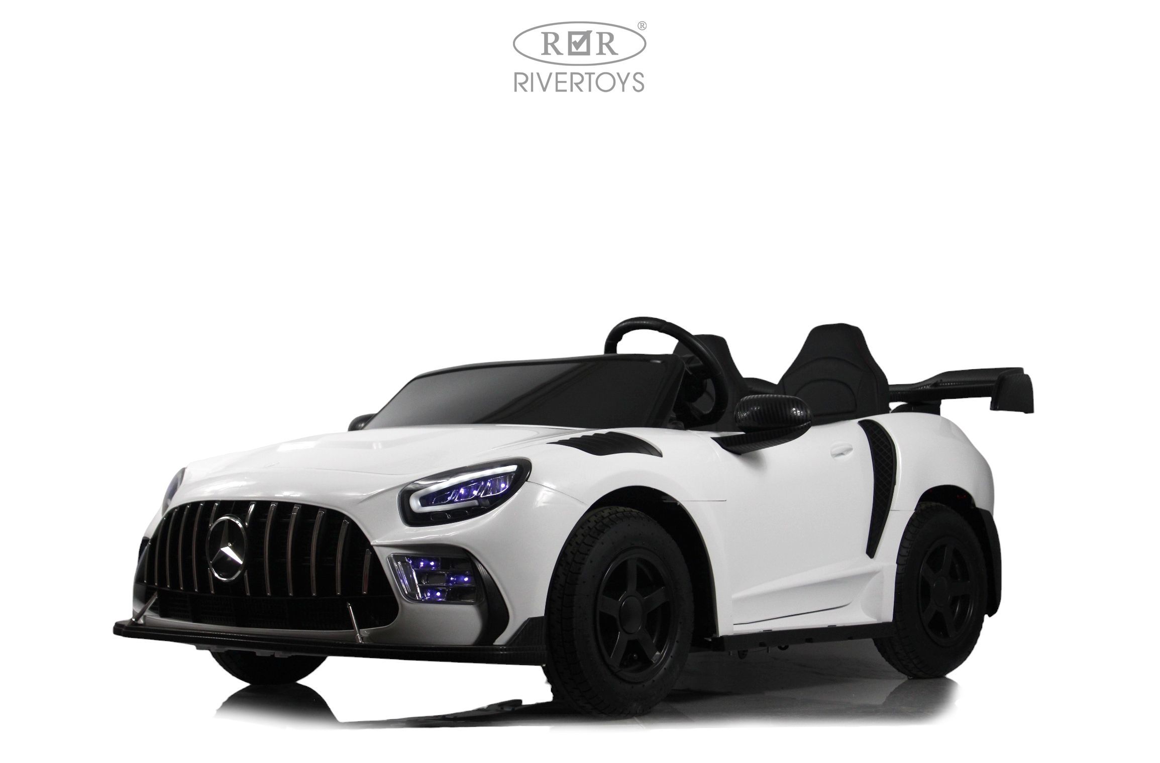 Электромобиль RIVERTOYS Mercedes F999FF-WHITE С пультом ДУ - фото 3