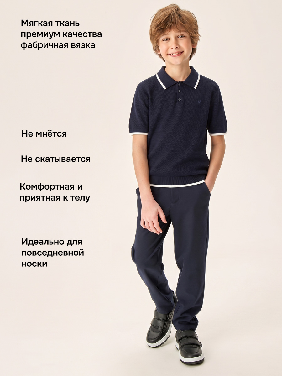 Поло NIKASTYLE 4ш70126 синий - фото 3