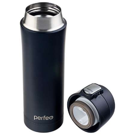 Термос Perfeo для напитков с крышкой-поилкой. объем 0.45 л. черный PF_C3722