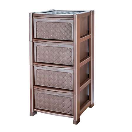 Комод elfplast Виола 4-х секционный коричневый