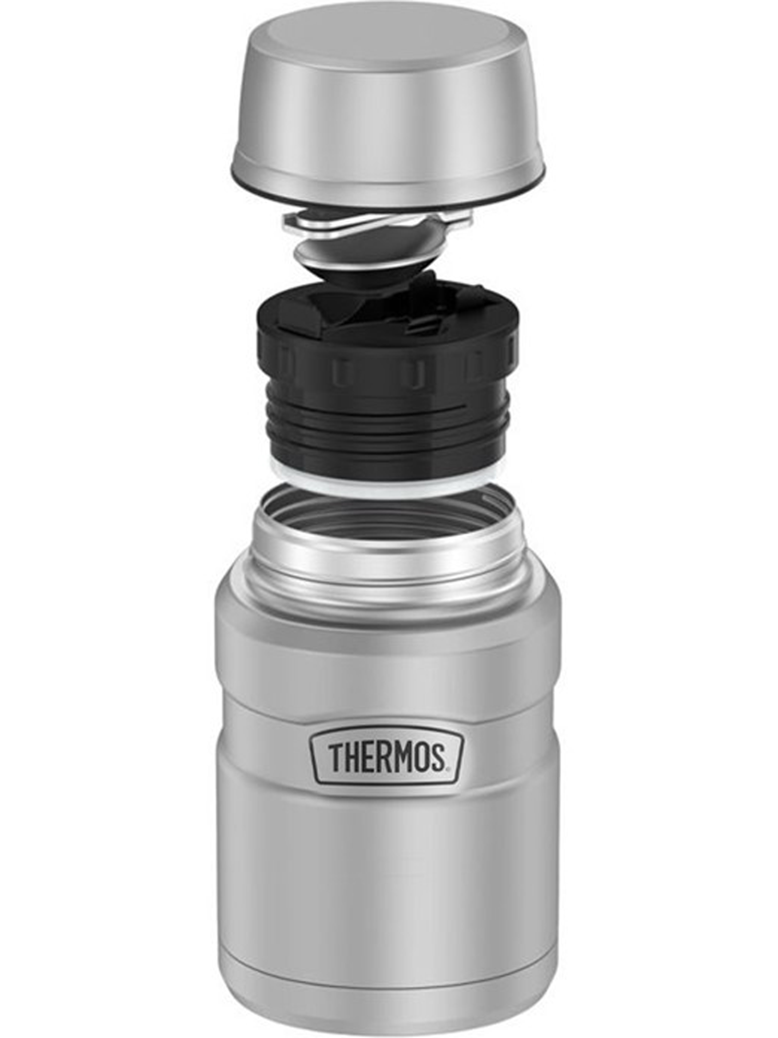 Термос для еды супа 470 мл с ложкой THERMOS KING-3000 стальной – нержавеющая сталь герметичный тепло/холод 9/14 часов - фото 12