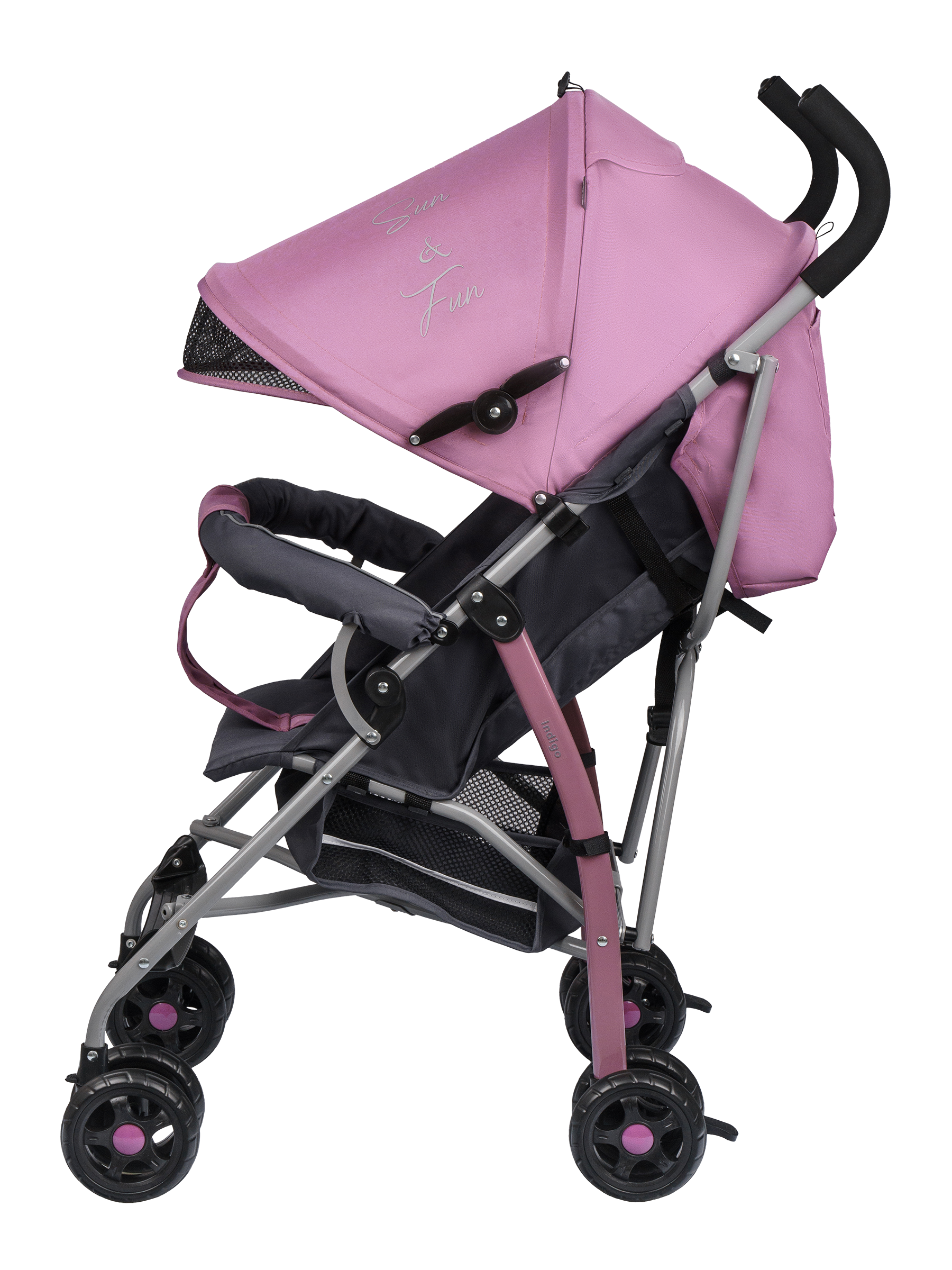 Коляска прогулочная Indigo Bono пыльная роза - фото 9