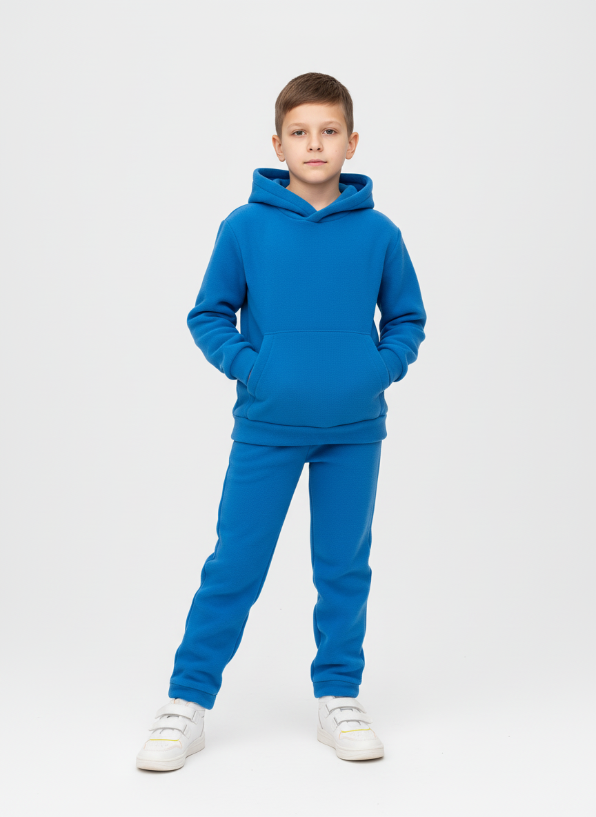 Худи и брюки Утенок 7043г(ш) синий - фото 1
