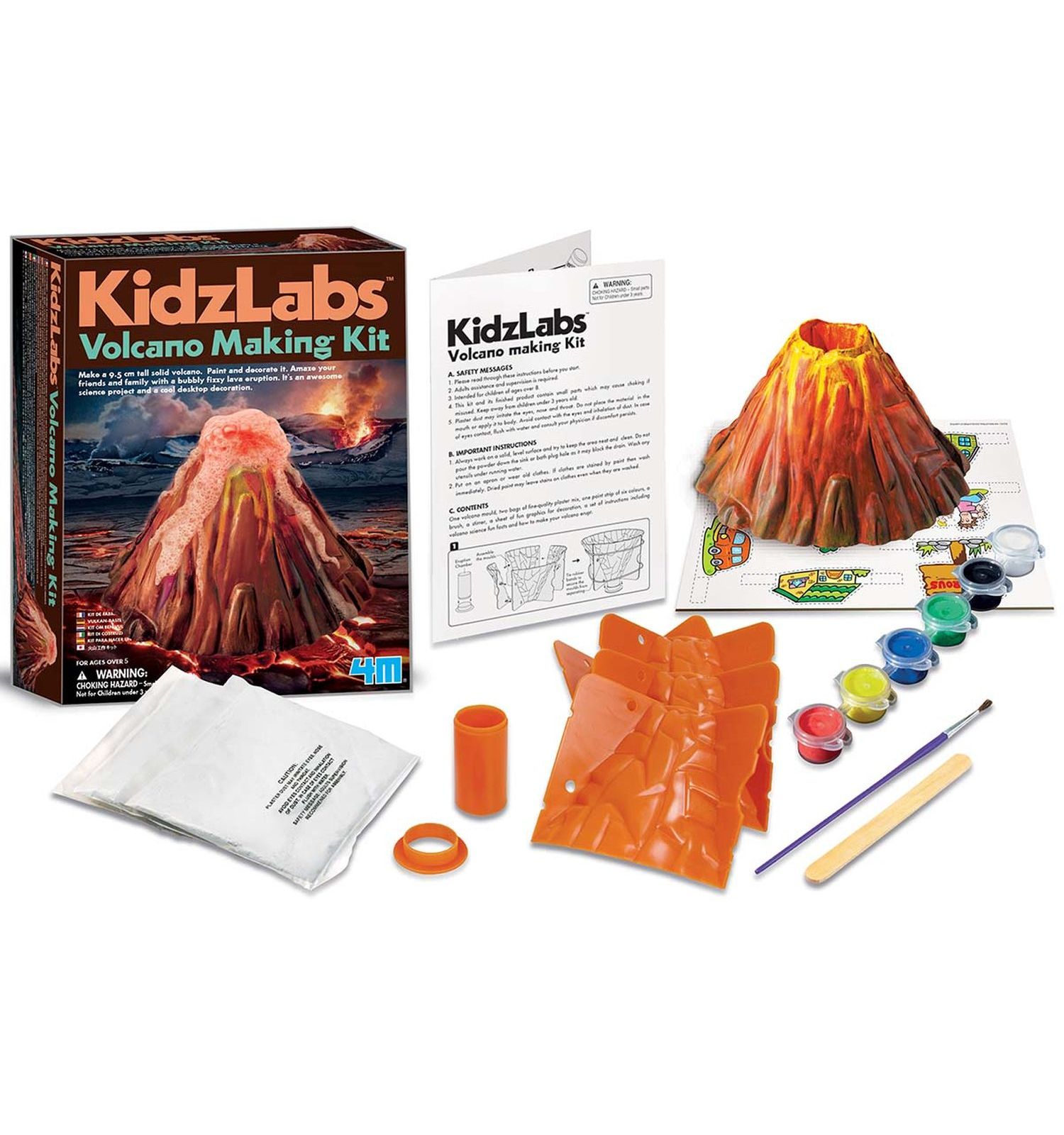 Набор для опытов 4M Вулкан своими руками - фото 5