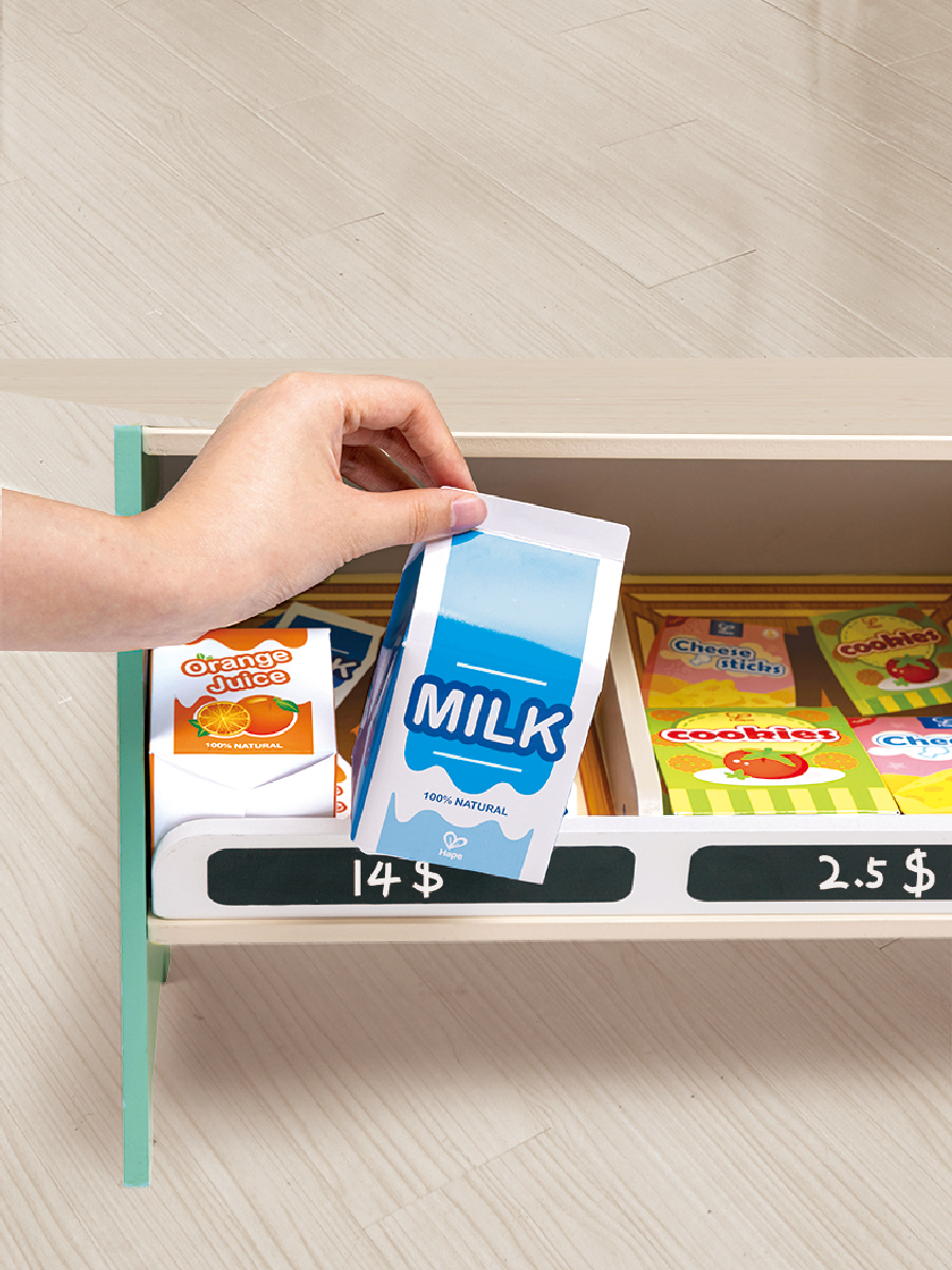 Игровой набор Hape продукты, прилавок, касса - фото 4