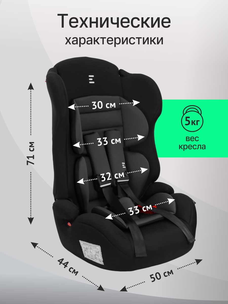 Автокресло Еду-Еду KS 545 Lux 1/2/3 (9-36 кг) черный - фото 7