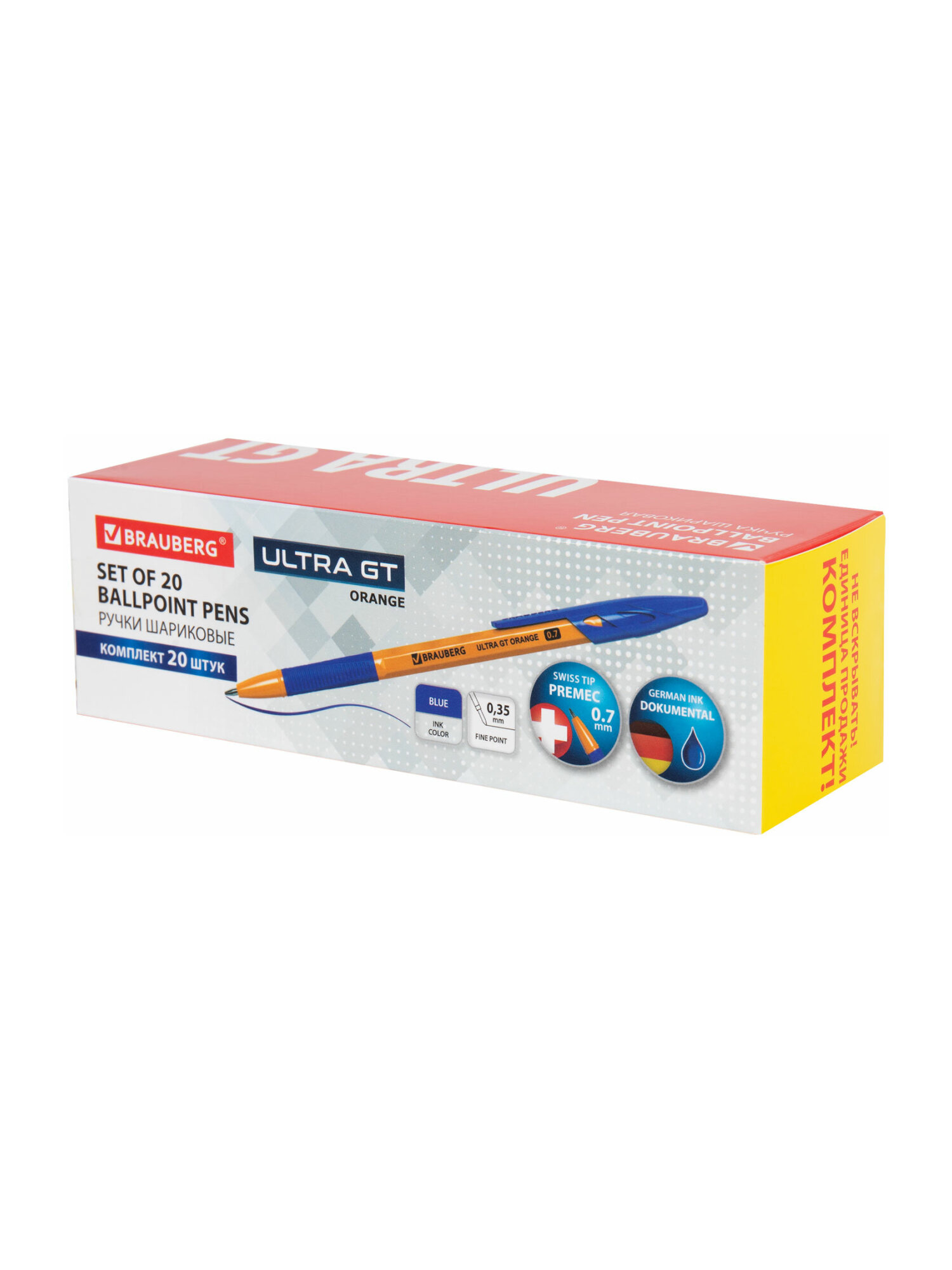 Ручка шариковая Brauberg 20 шт. - фото 7
