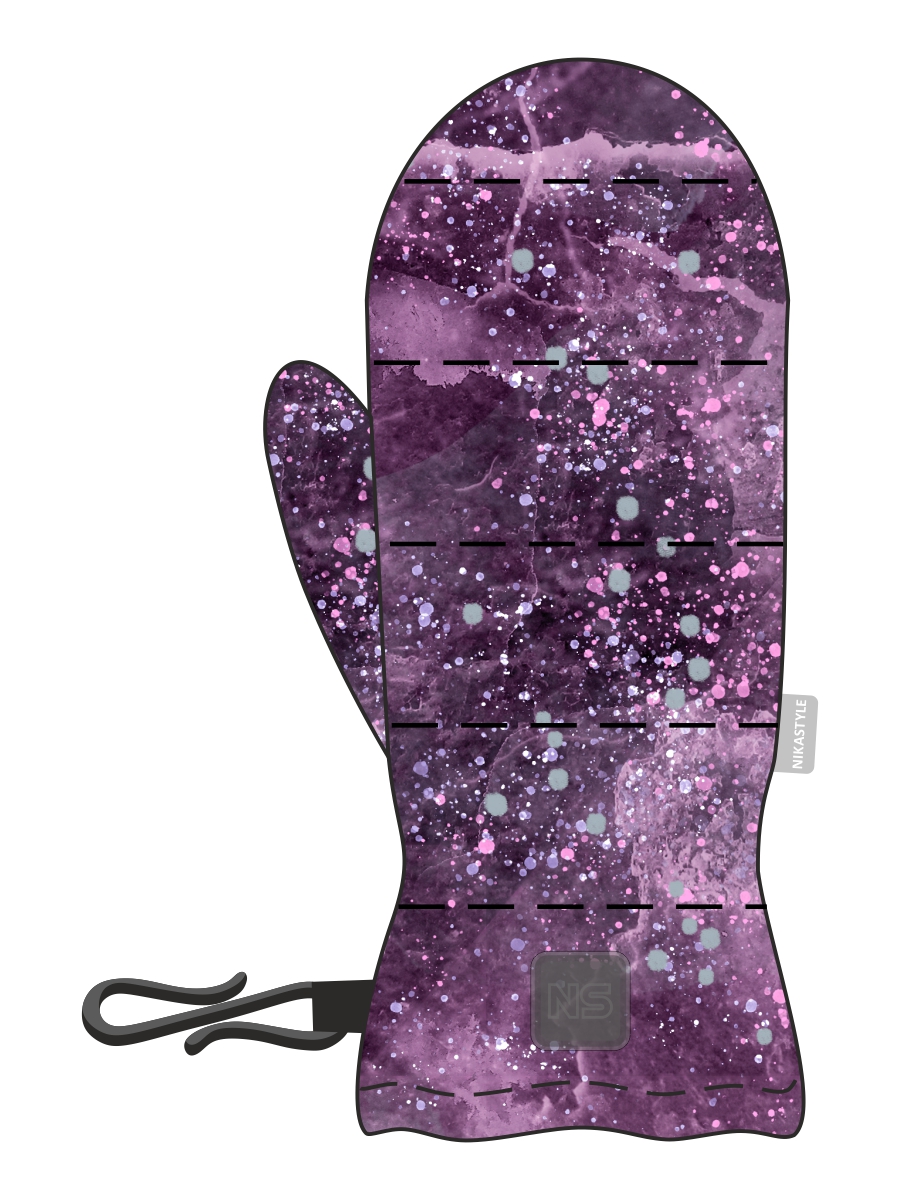 Варежки NIKASTYLE 14з17625 сухая роза - фото 1