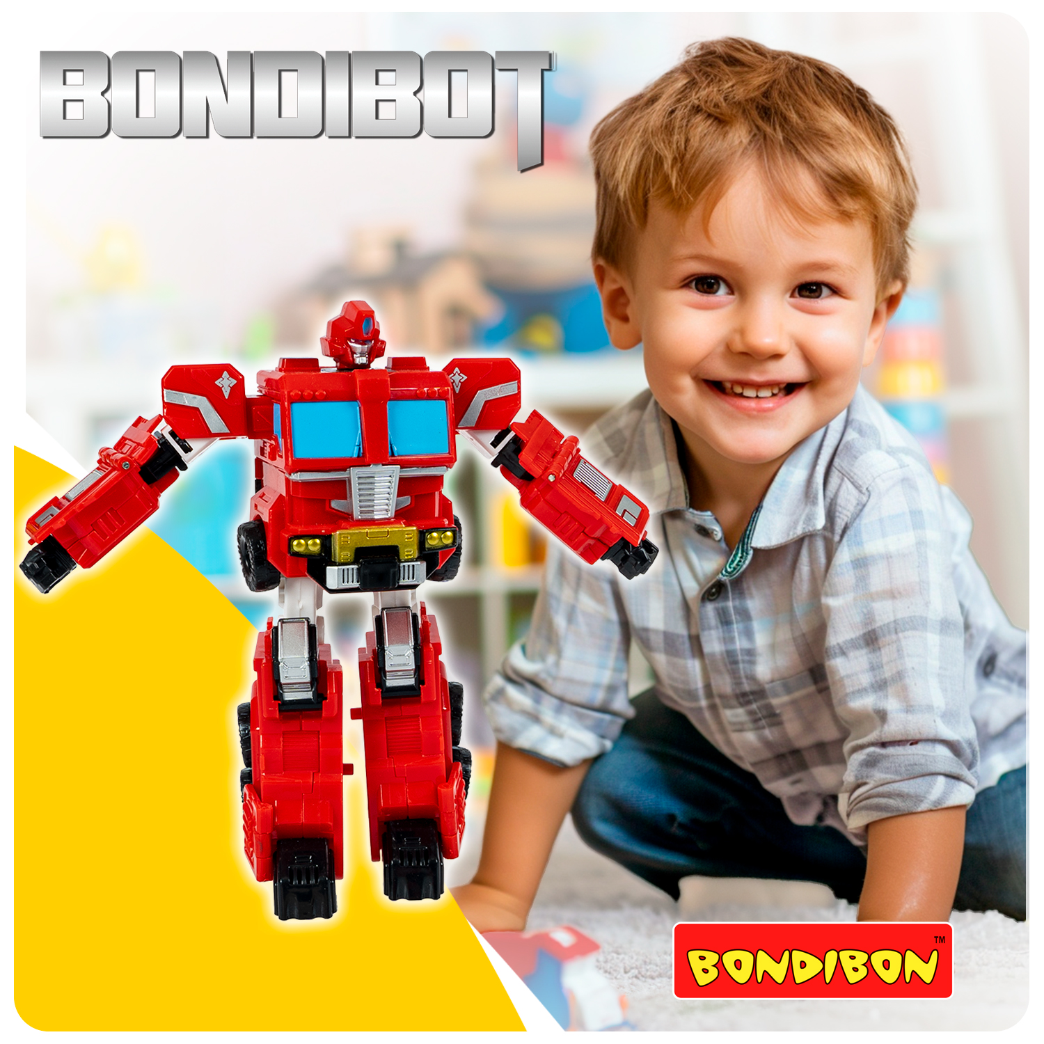 Фигурка Bondibon трансформер Робот Машина 2в1 - фото 11