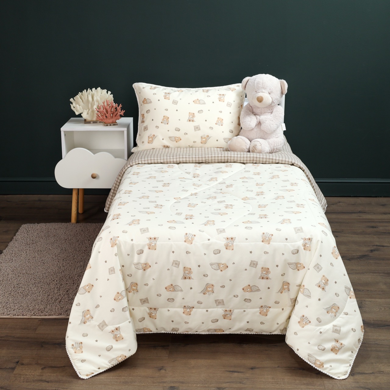 Комплект постельного белья Sofi de Marko Мишутки полутораспальный 3 предм. - фото 1