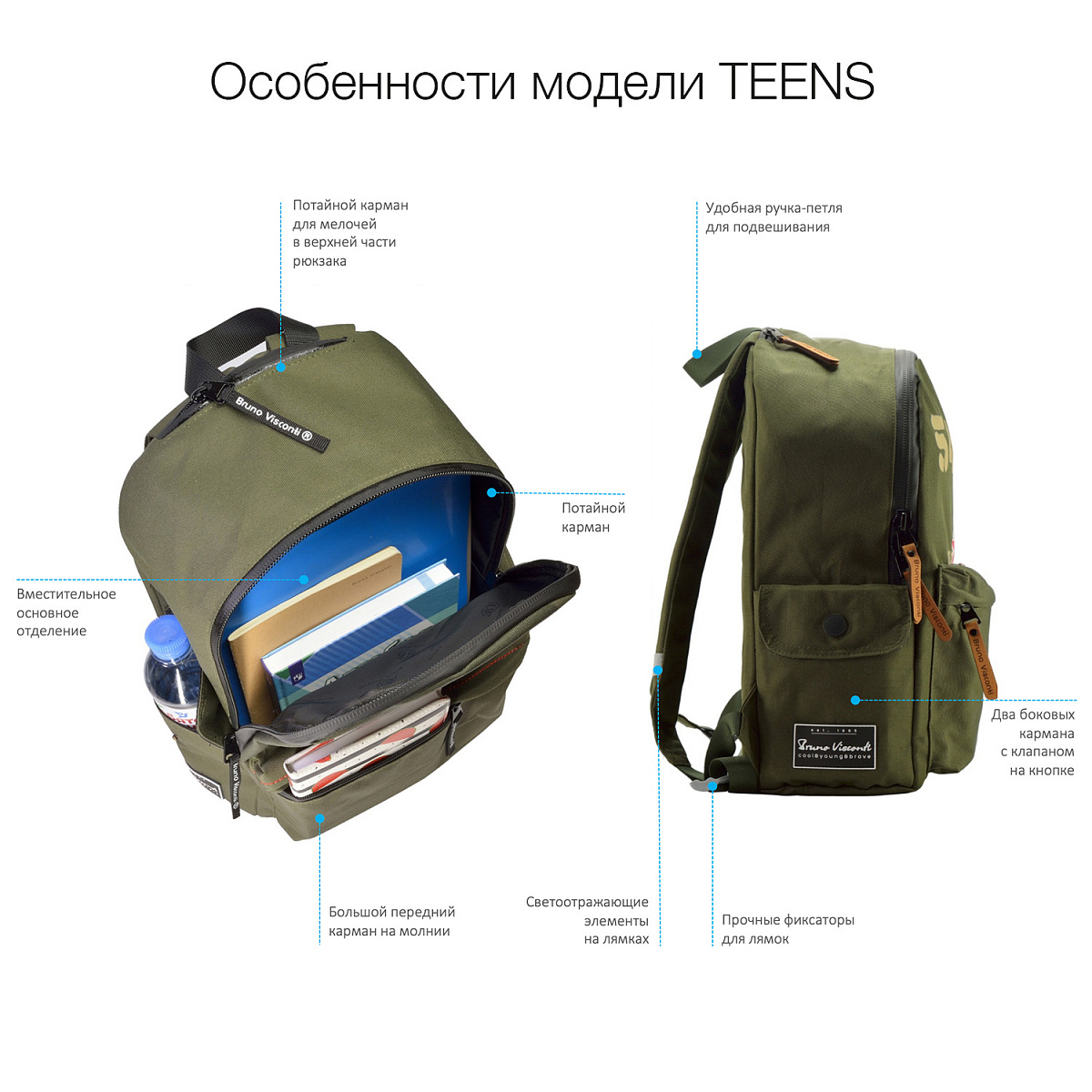 Рюкзак Bruno Visconti - фото 7