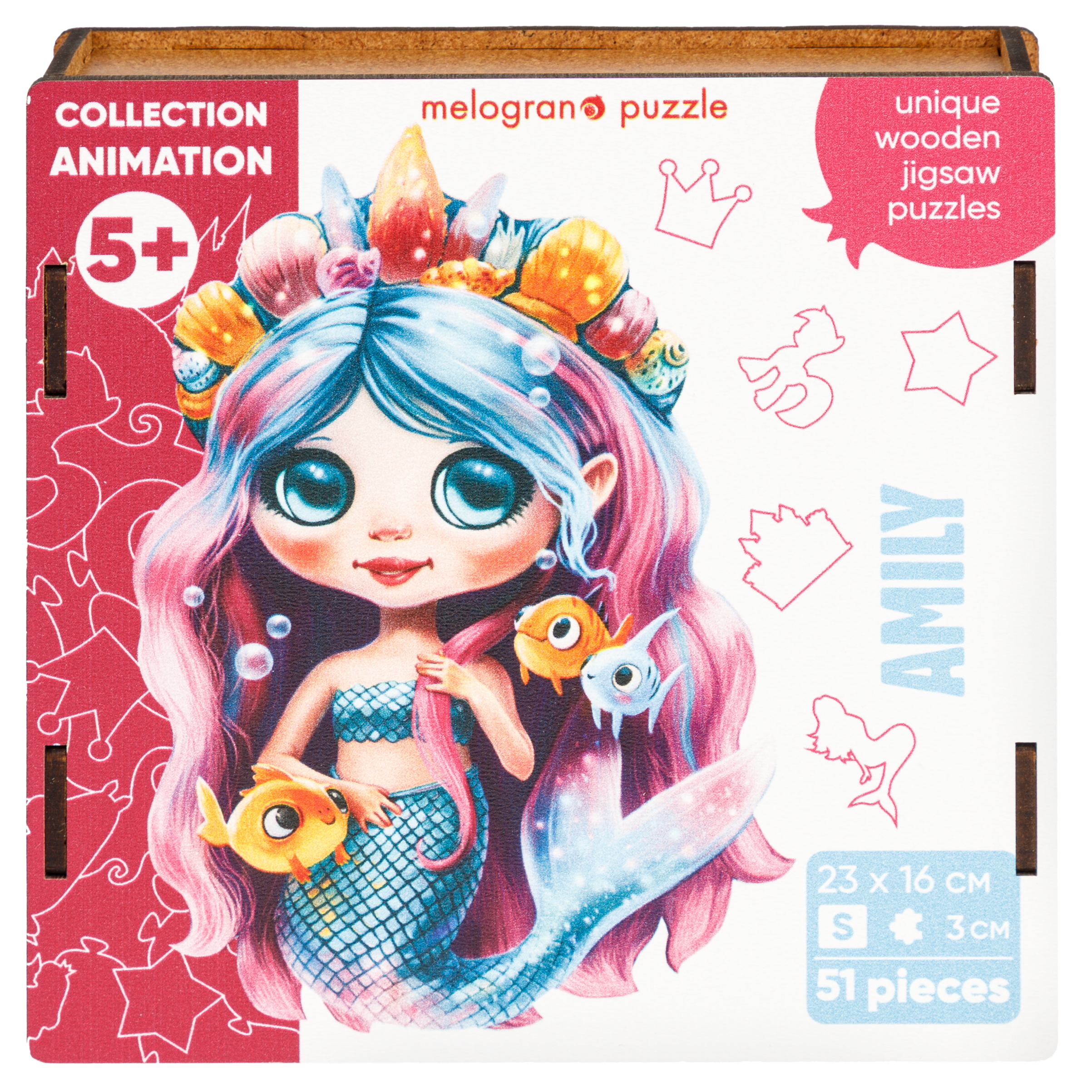 Пазл Melograno puzzle деревянный - фото 1