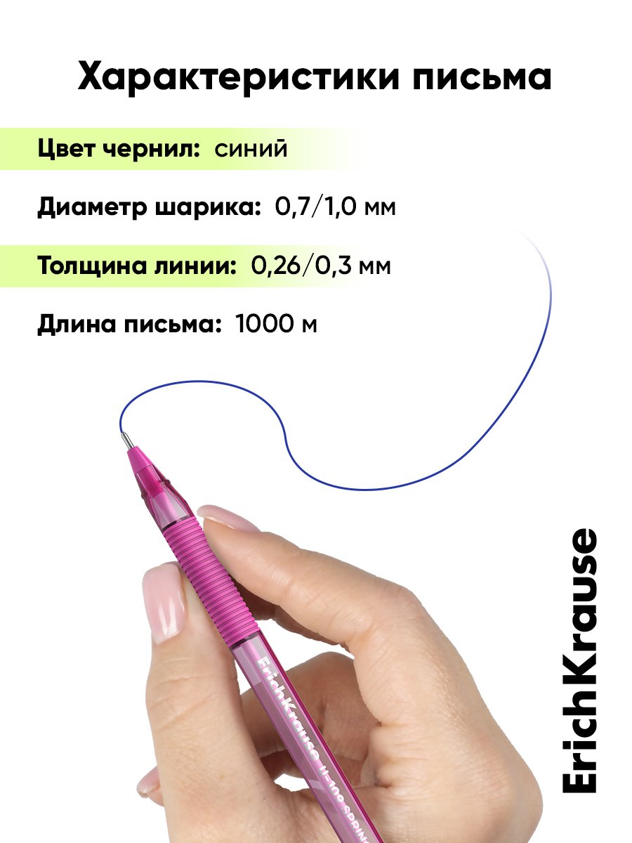 Ручка шариковая ErichKrause 4 шт. - фото 3
