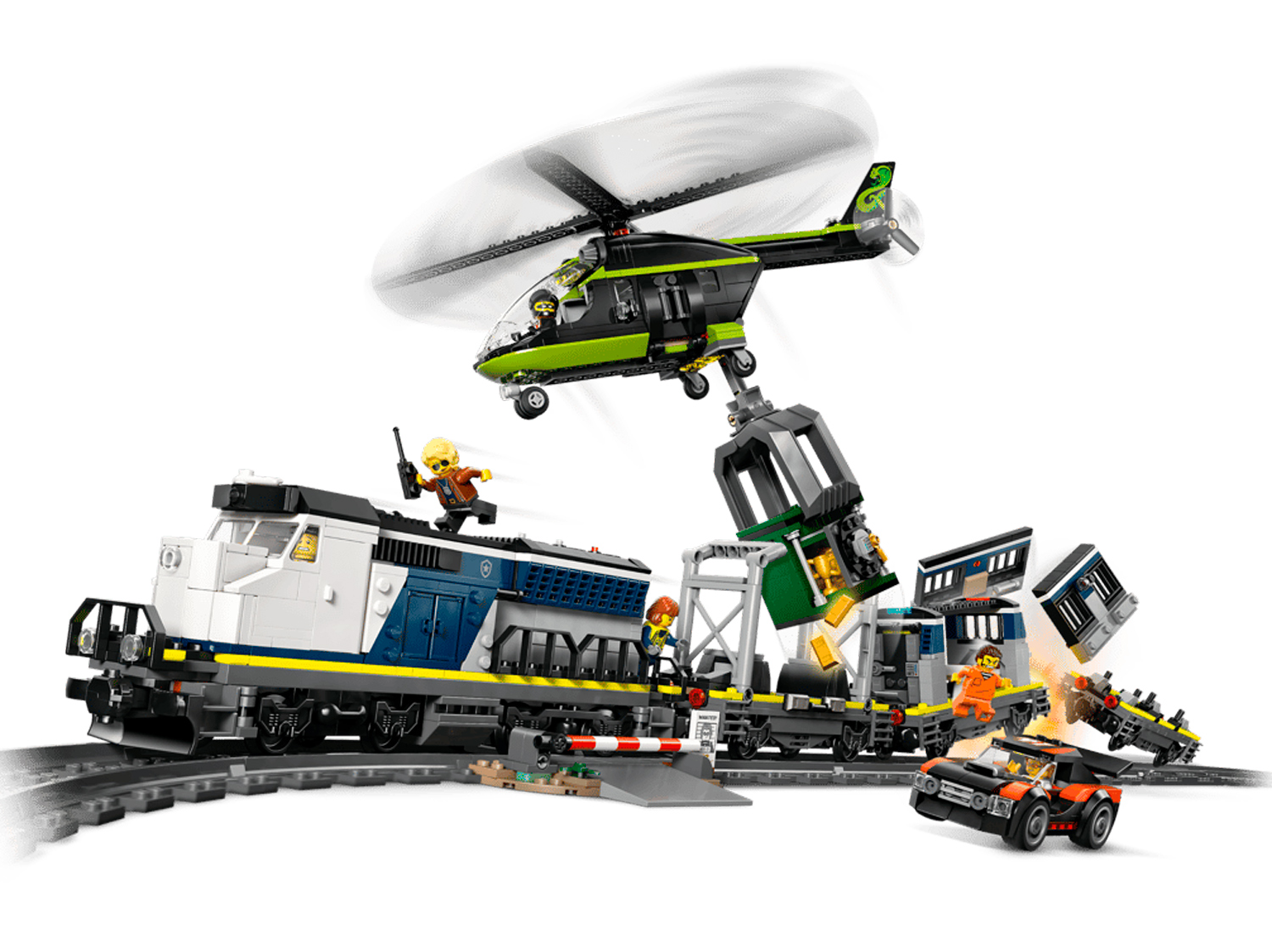 Конструктор LEGO City Ограбление полицейского поезда 1313 дет. - фото 5