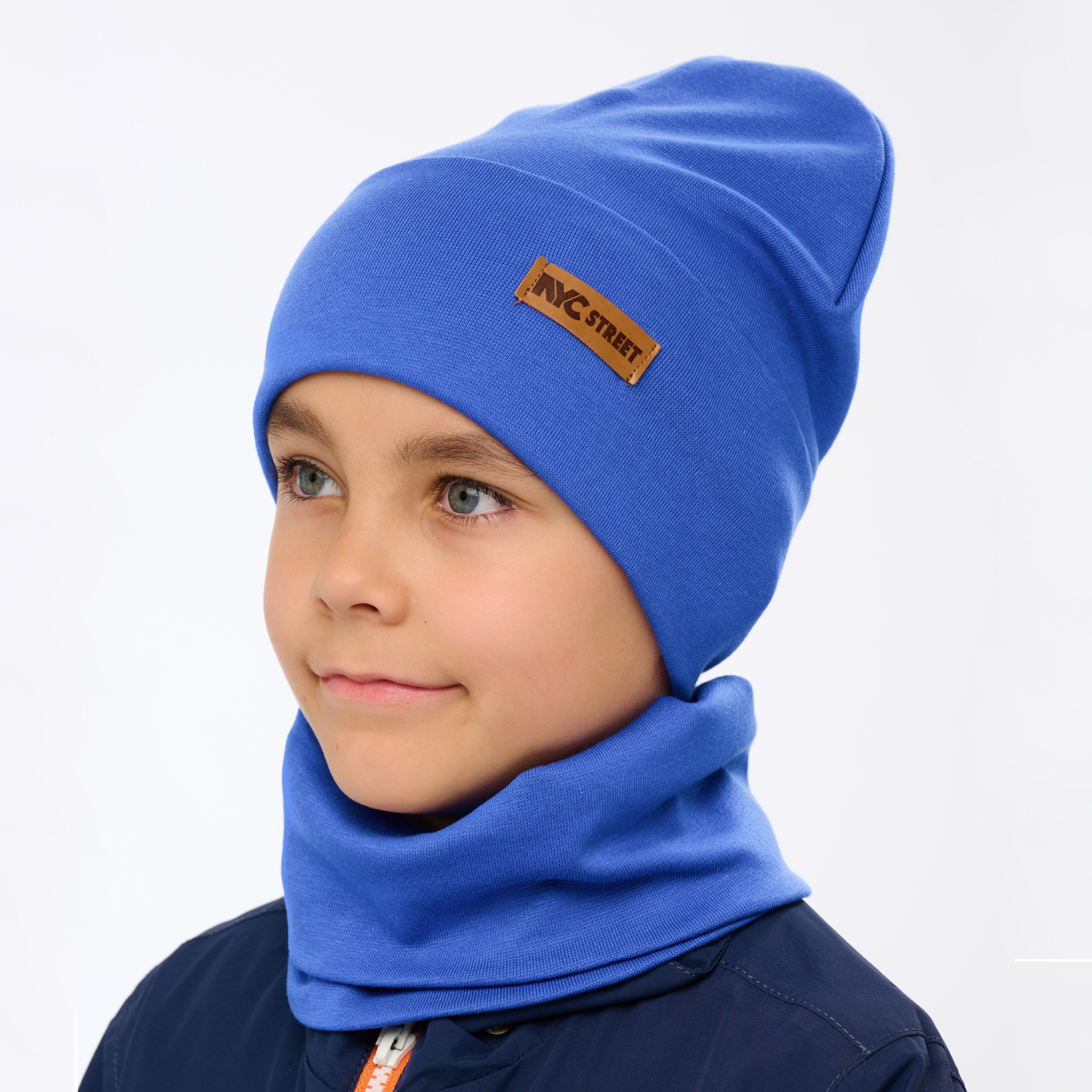 Шапка и снуд KUBRIO KU-H-38-SPRotvB-blue - фото 1