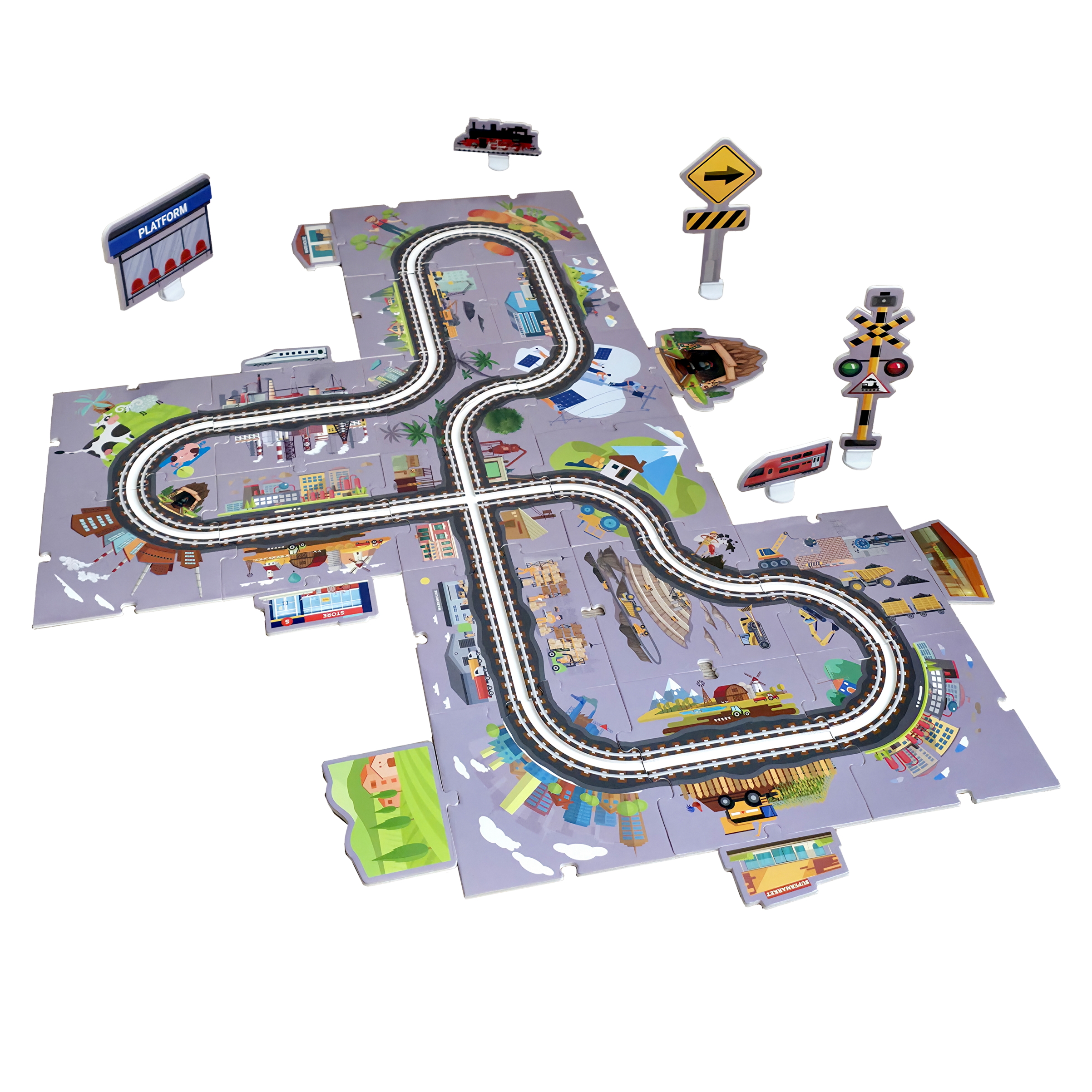 Развивающая железная дорога 1TOY Т26770 - фото 10