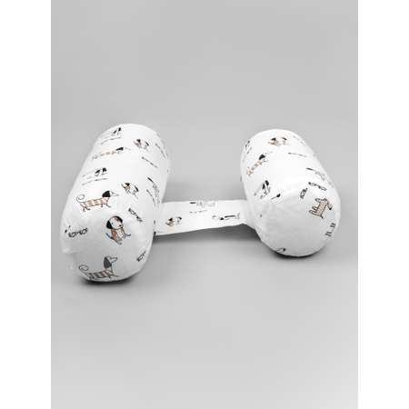 Подушка для боковой поддержки AmaroBaby Nature Anatomy с лузгой гречихи Собачки