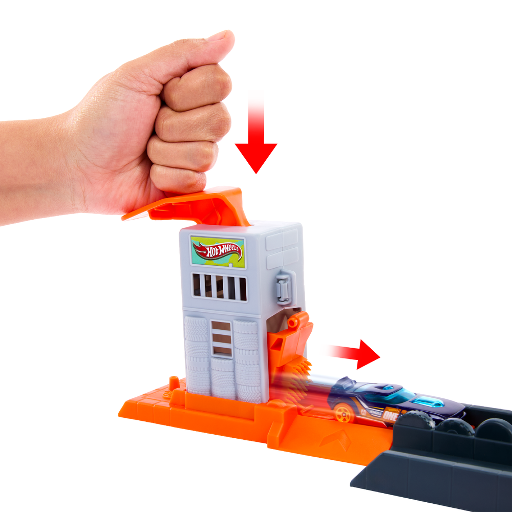 Трек Hot Wheels City Атака гориллы JHL92 - фото 3