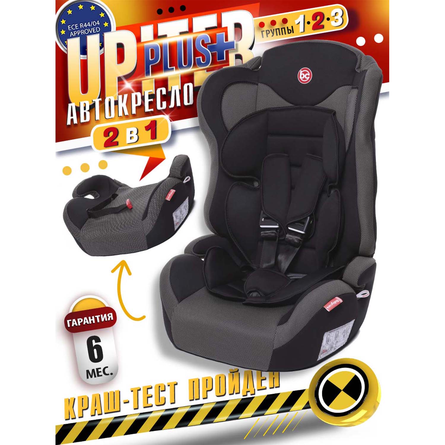 Автокресло BabyCare Upiter Plus 1/2/3 (9-36 кг) - фото 1