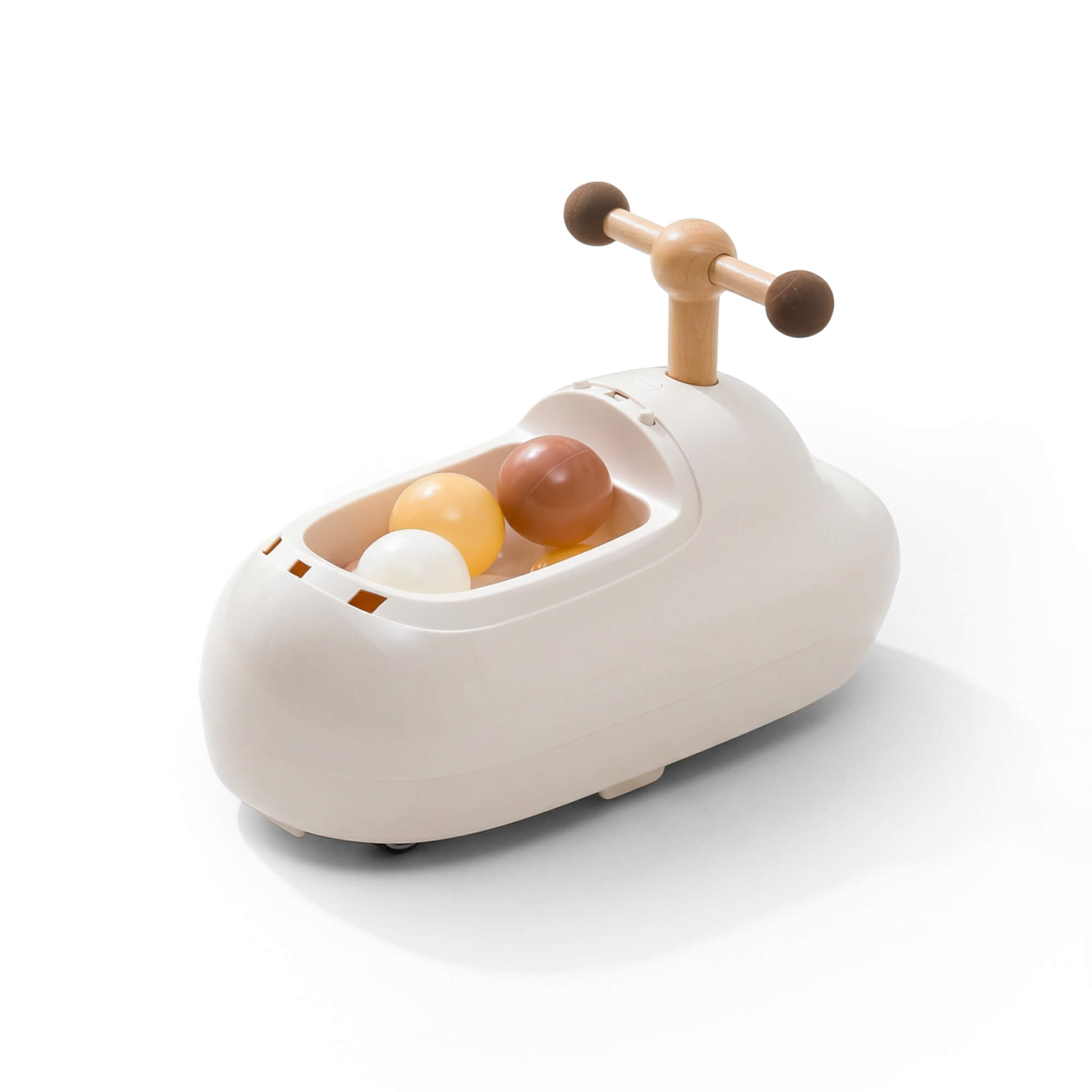 Пушкар UNIX Kids каталка детская бибикар коричневый - фото 27