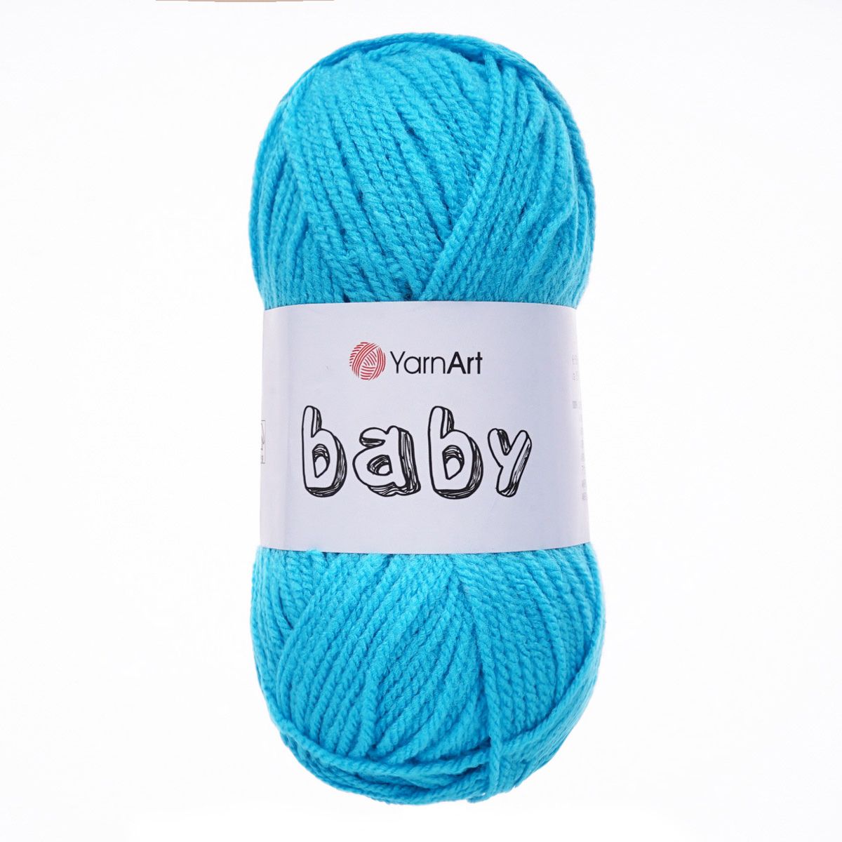 Пряжа для вязания YarnArt Baby 50 гр 150 м акрил мягкая детская 5 мотков 552 голубая бирюза - фото 6
