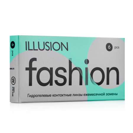 Контактные линзы ILLUSION FASHION на 1 месяц. -1.75/14.2/8.6. 6шт.