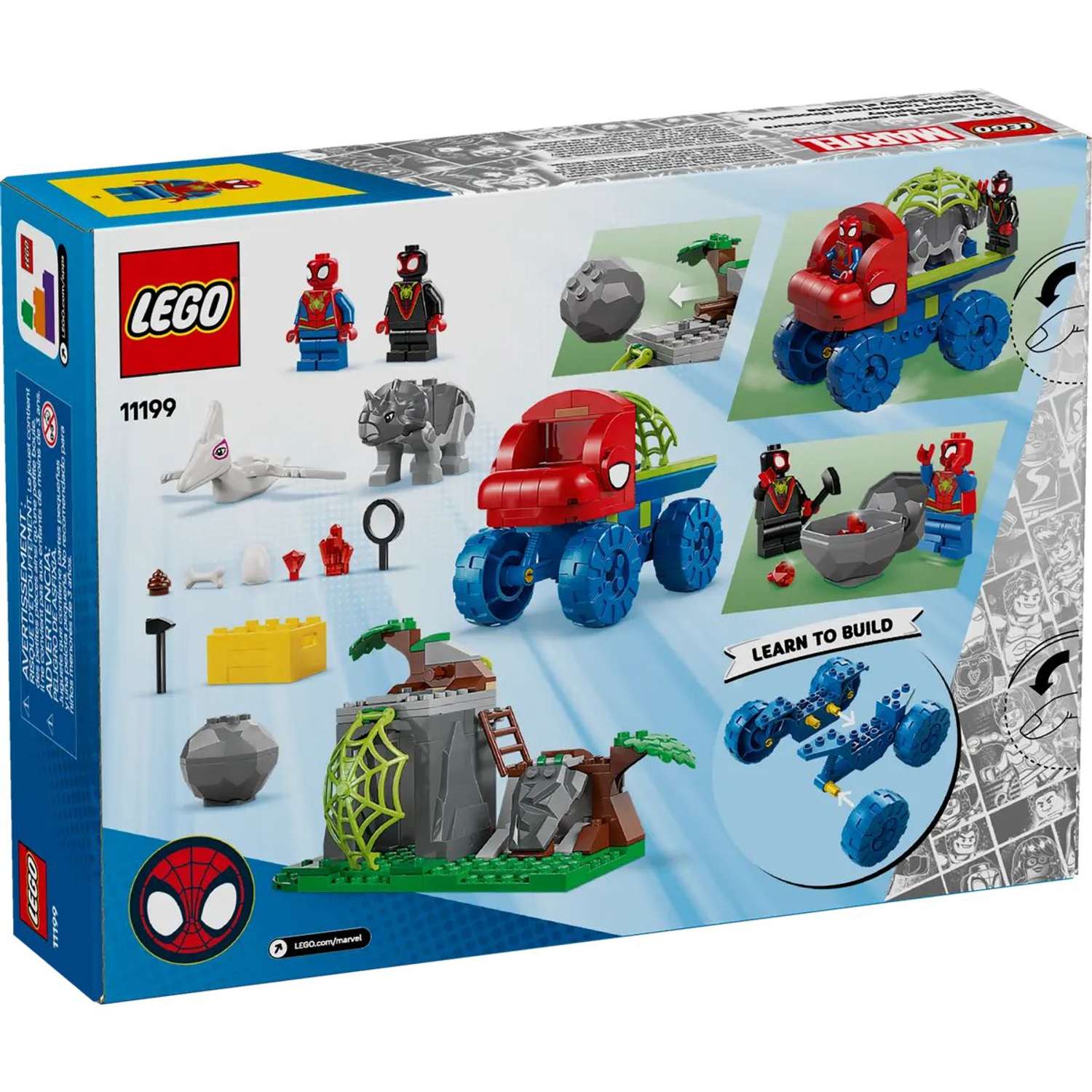 Конструктор LEGO Spidey Дино-Кроулер Человека-Паука блочный - фото 8