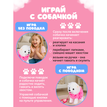 Мягкая игрушка FAVORITSTAR DESIGN собачка Собачка интерактивная 24 см