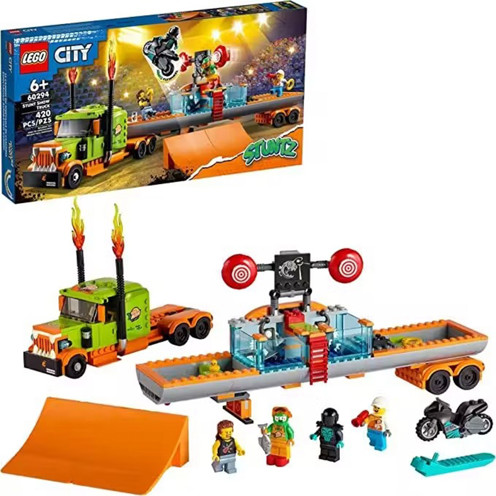 Конструктор LEGO City Грузовик для шоу каскадёров 420 дет. - фото 1
