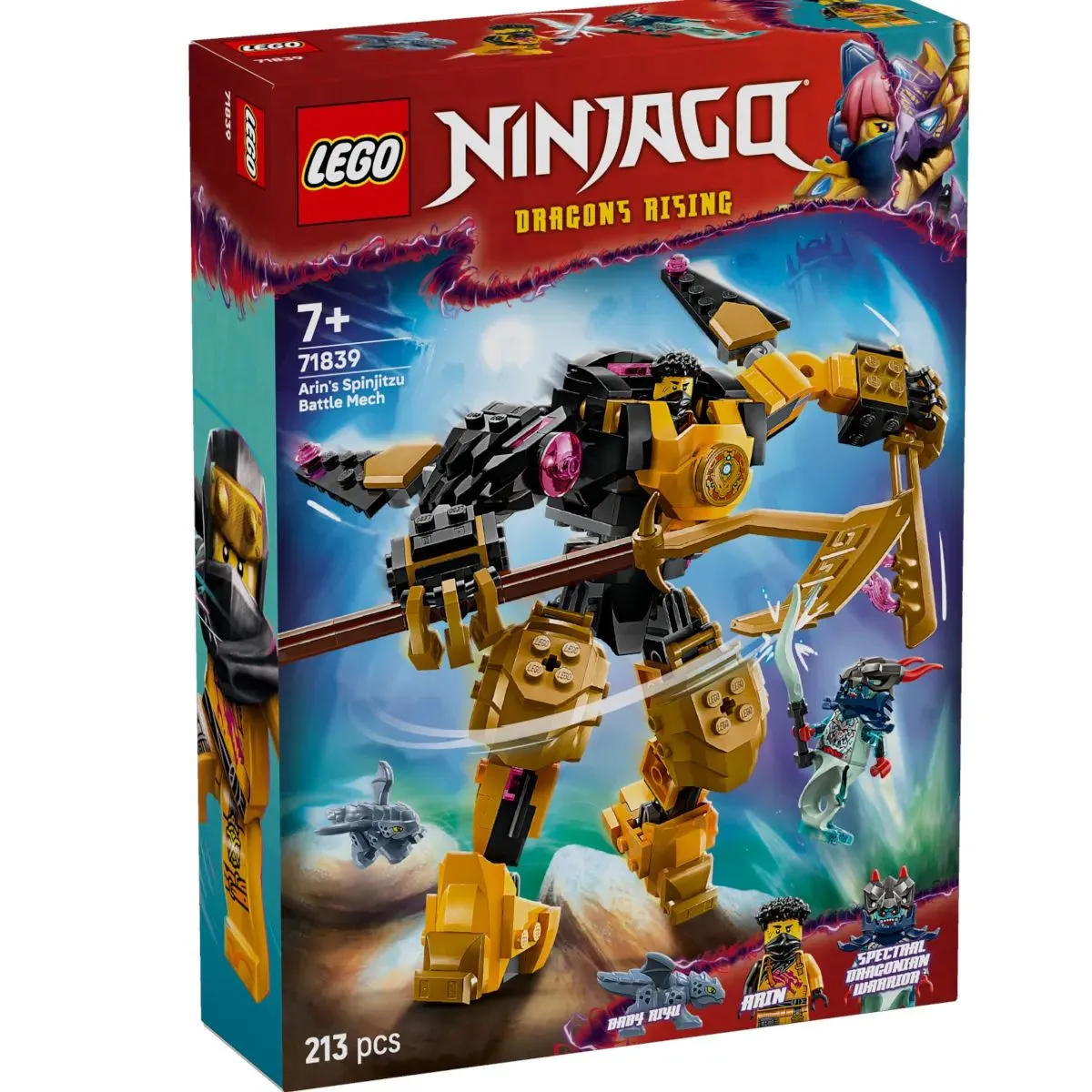 Конструктор LEGO NINJAGO Боевой робот 71839 213 дет. - фото 5
