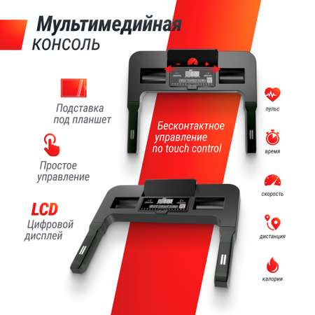 Беговая дорожка UNIX Fit ST-440N Black 1.75 л.с до 110 кг 0.8 - 12 км/ч угол наклона 0-12%