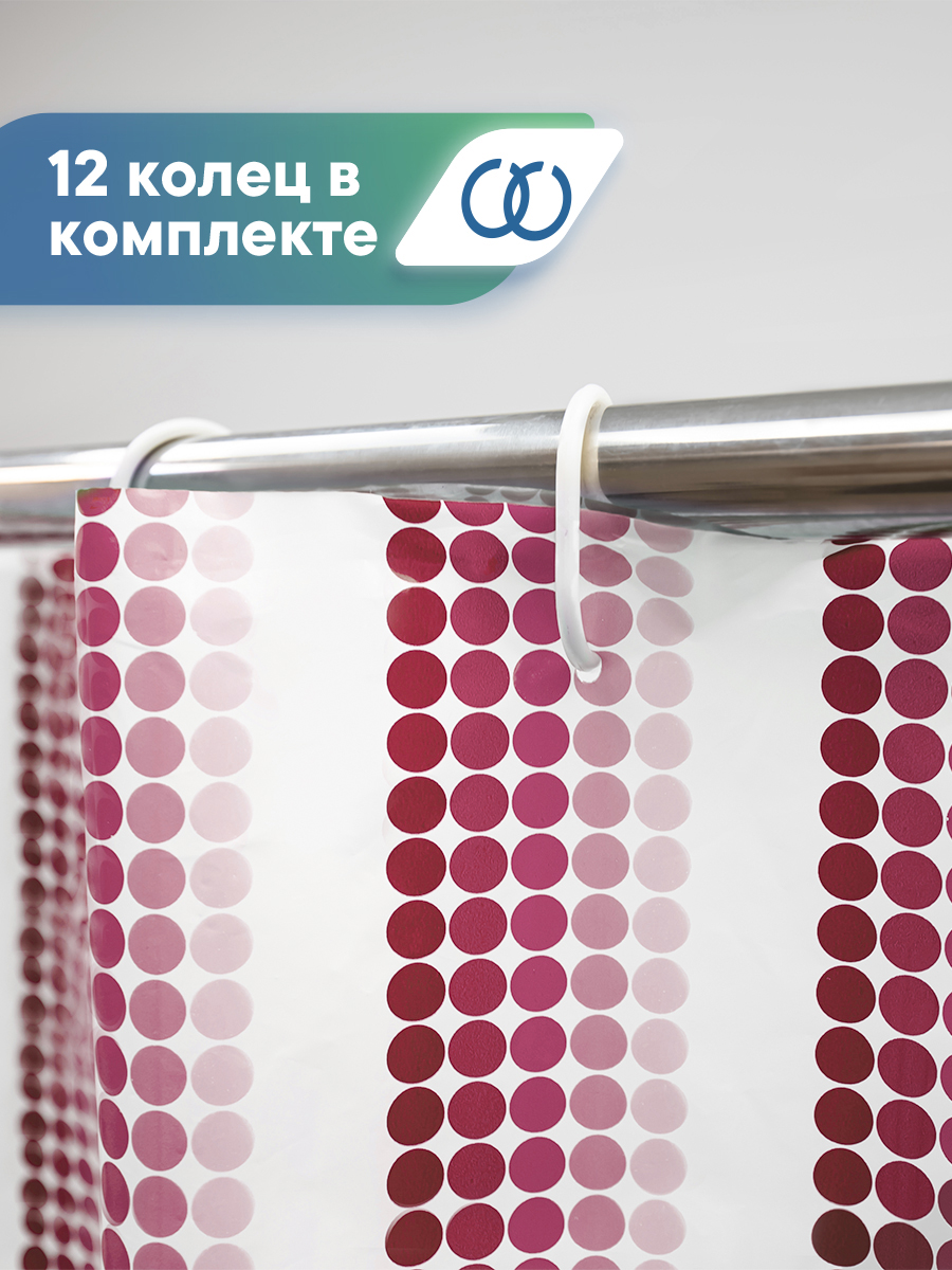 Шторка для ванной комнаты VILINA Шторка для ванной комнаты - фото 3