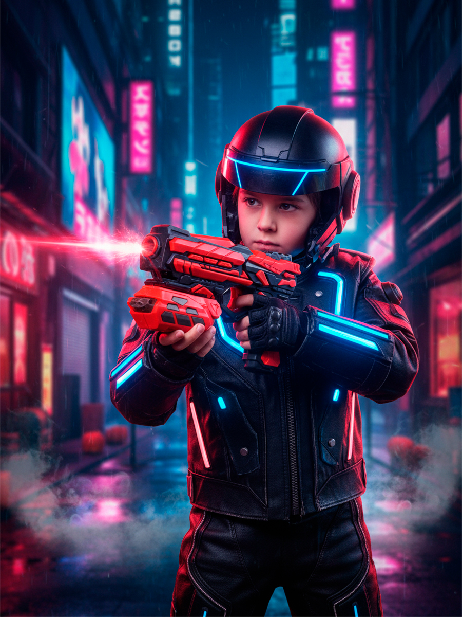 Бластер FENG JIA игрушечное оружие 18 см мишень - фото 5