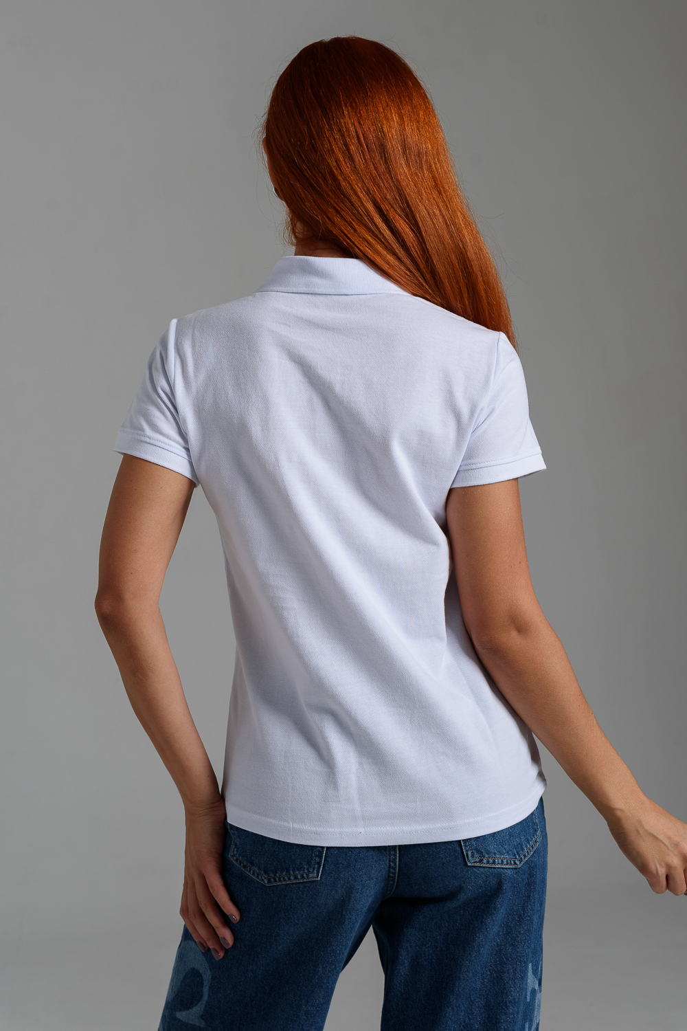 Поло Натали Суслова 8524 белый+рука с сердцем - фото 4