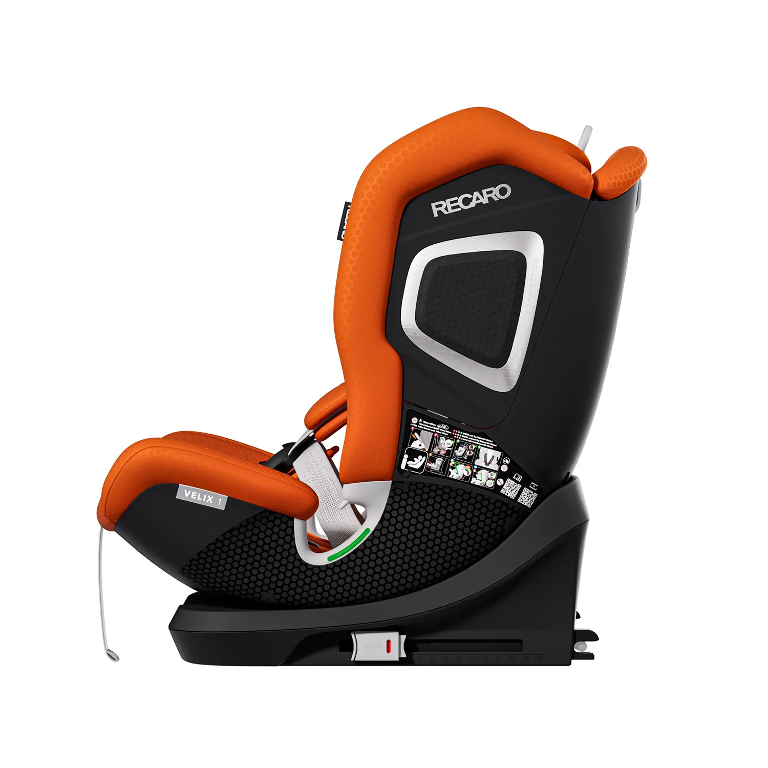 Автокресло Recaro Velix 1 Isofix 1/2/3 (9-36 кг) оранжевый - фото 3
