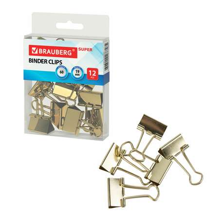 Зажимы Brauberg 12 шт.