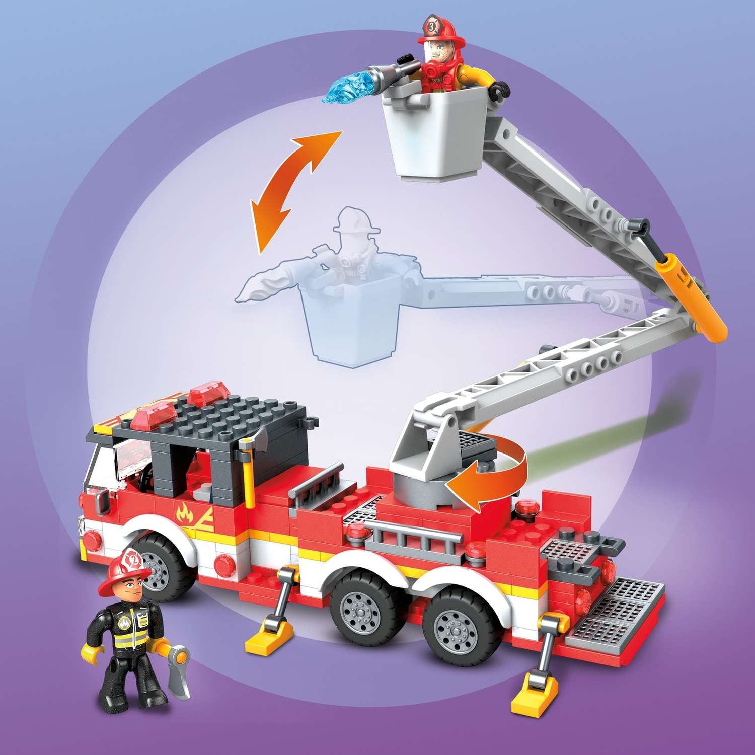 Конструктор Mega Construx Пожарная машина блочный - фото 11