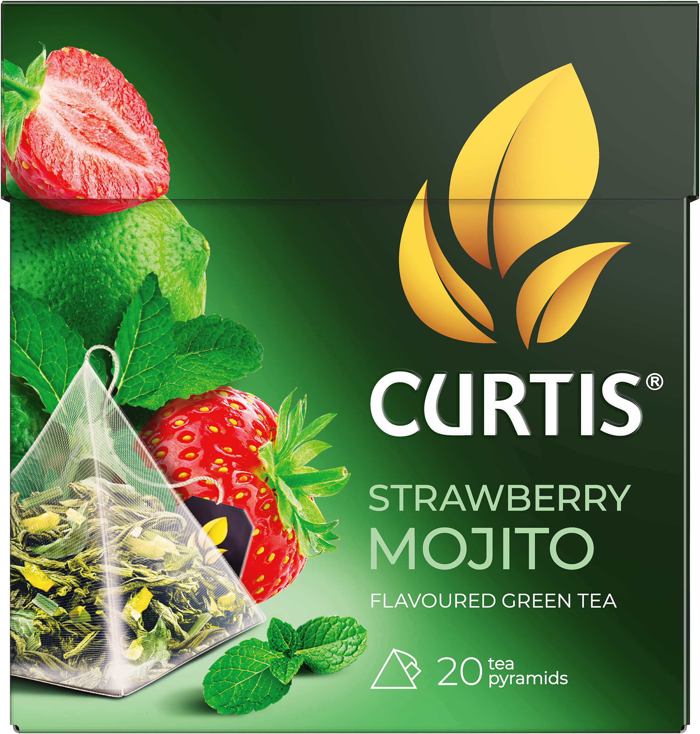 Чай в пирамидках Curtis Strawberry Mojito - фото 4