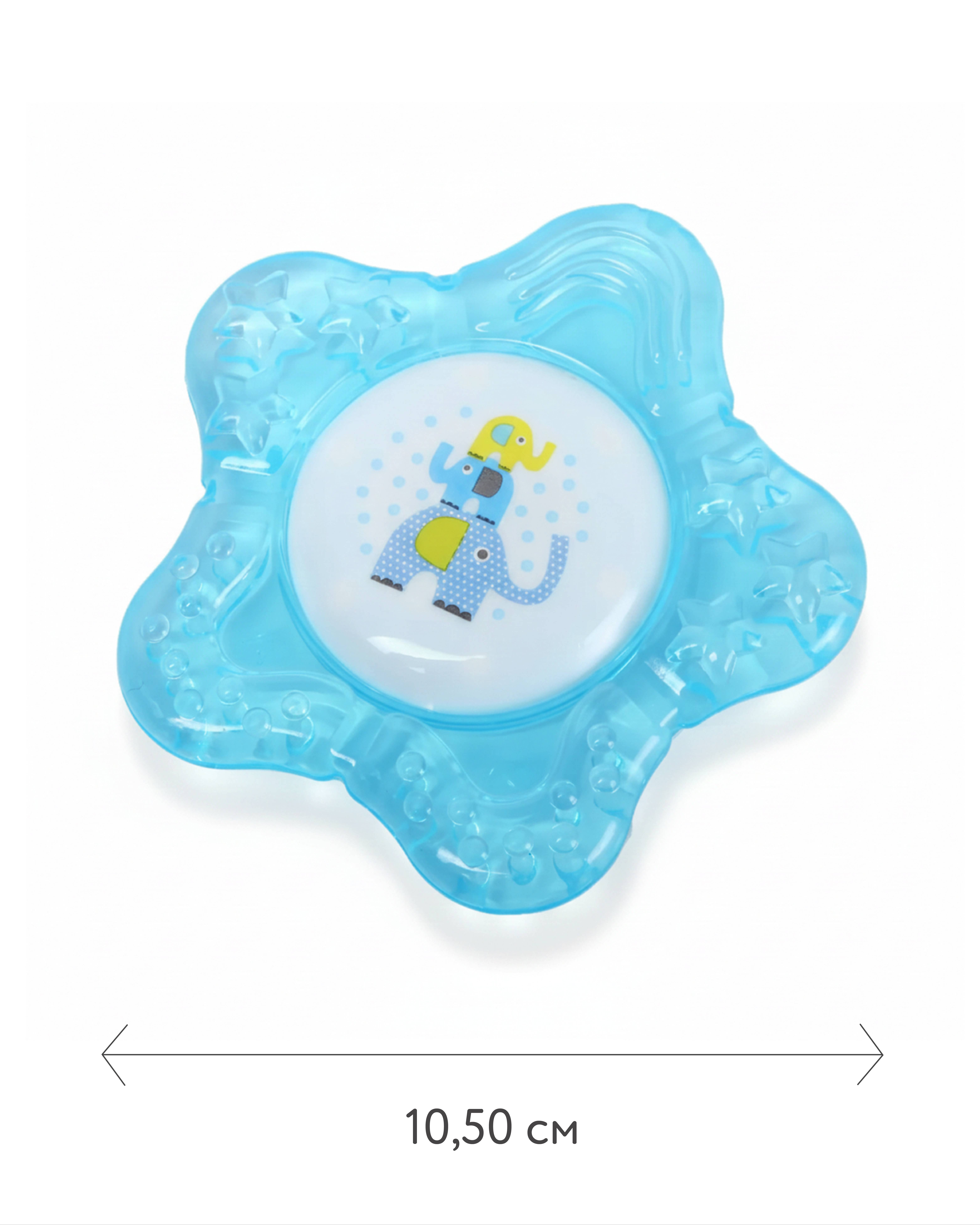 Прорезыватель BabyGo Слоники голубой - фото 5