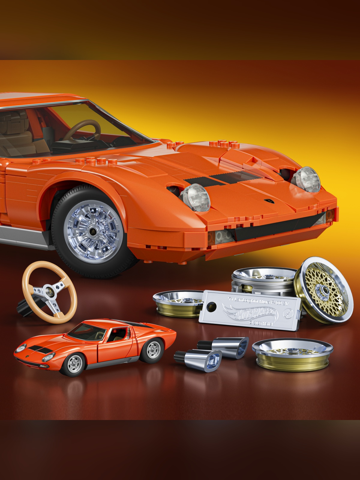 Конструктор Brick Shop Lamborghini Miura 1523 дет. - фото 7