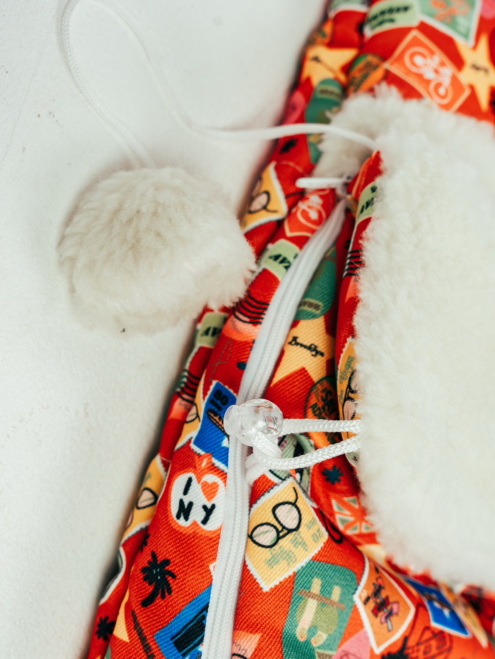 Конверт в коляску BIO-TEXTILES Конверт меховой красный - фото 1