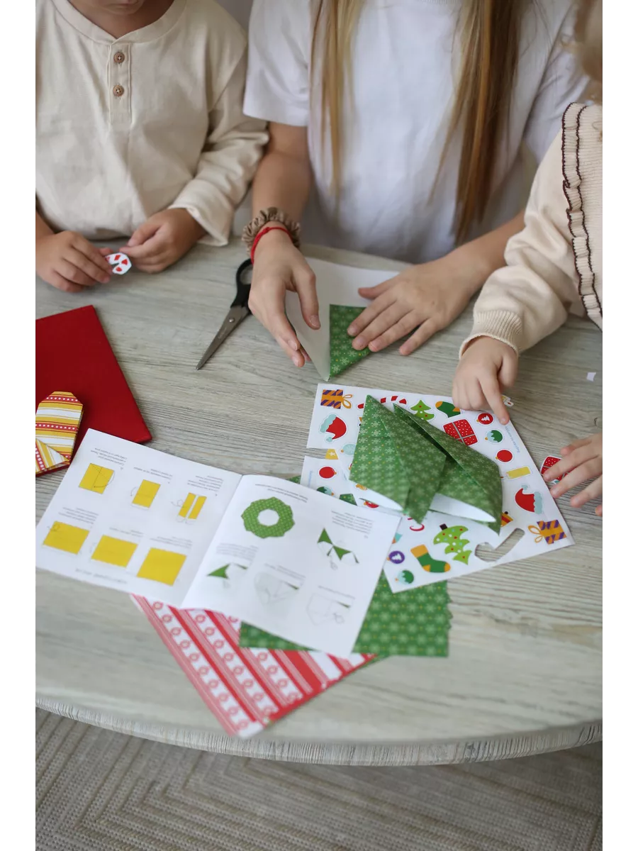 Набор для творчества HappyLine оригами Новогодний венок - фото 8