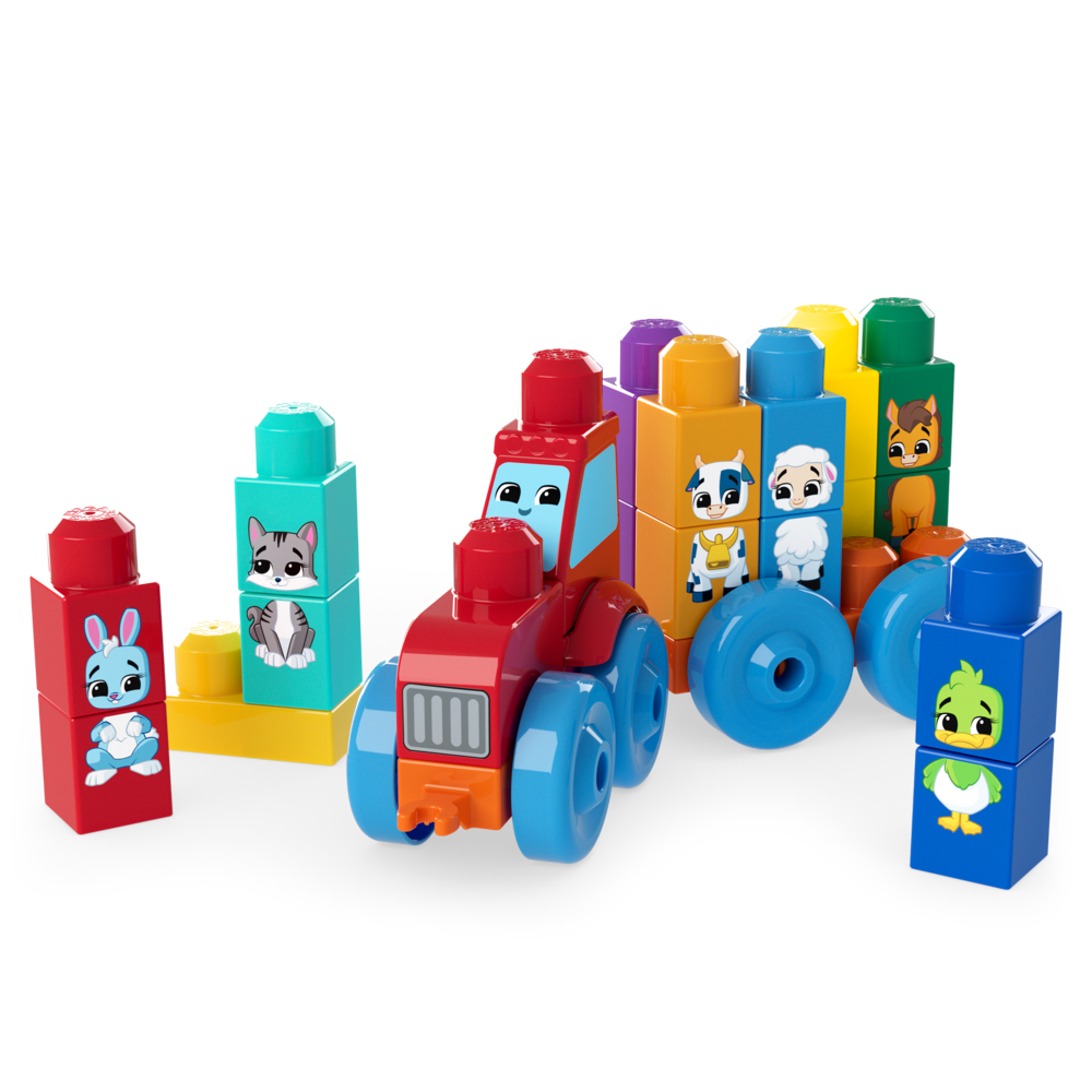 Конструктор Mega Bloks Build & Match Animal Tractor 30 дет. - фото 7