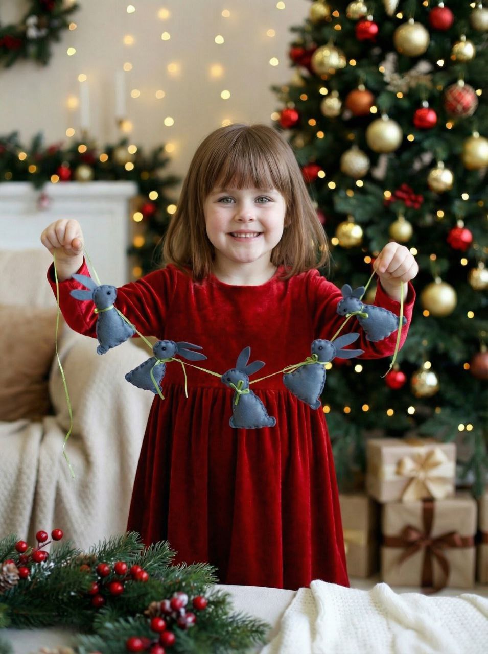 Набор для творчества HappyLine шитье Зайчики 7шт - фото 2