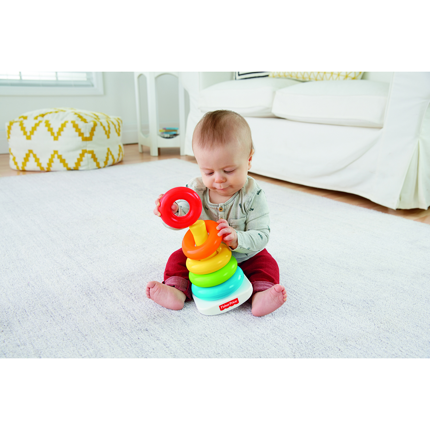 Игрушка Fisher Price пирамидка - фото 11